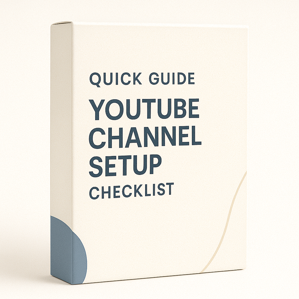 YouTube Channel Setup Checklist